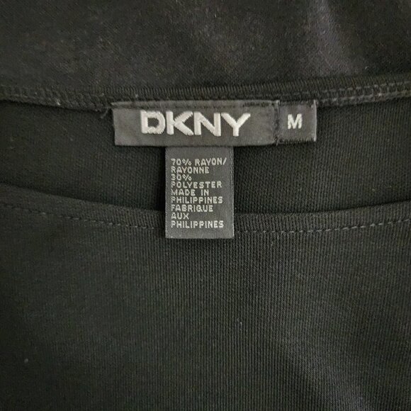 NWOT DKNY Long Sleeve Black Top - Picture 6 of 6